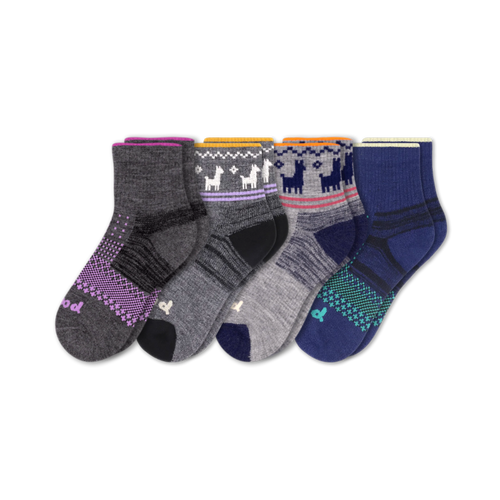 4 Pack - Women's Hiking Quarter Pacas Socks