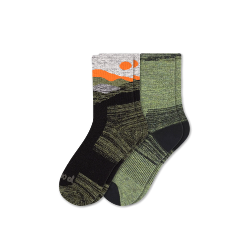 2 Pack - Men's Hiking Crew Pacas Socks