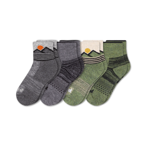 4 Pack - Men's Hiking Quarter Pacas Socks