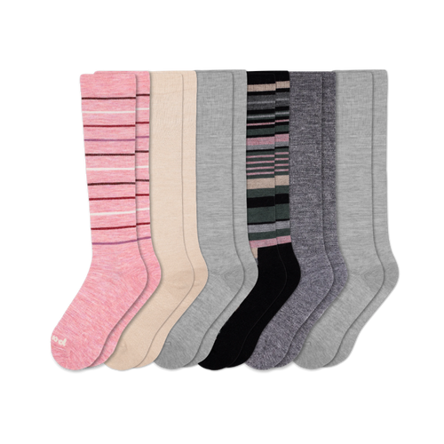 6 Pack - Women's Compression Socks