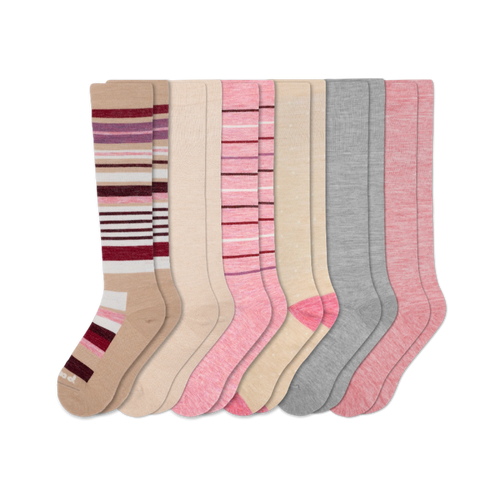 6 Pack - Women's Compression Socks