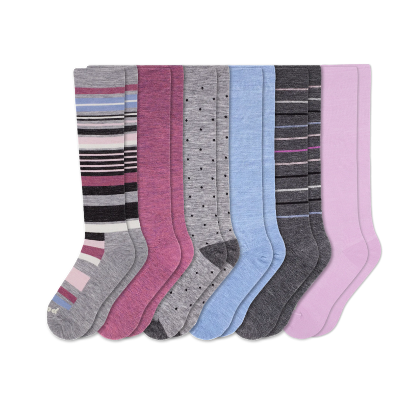 6 Pack - Women's Compression Socks