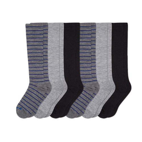 6 Pack - Men's Compression Socks
