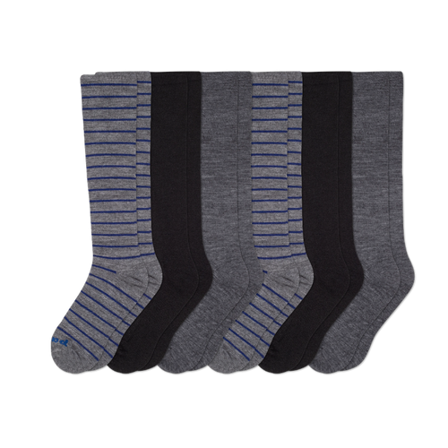 6 Pack - Men's Compression Socks