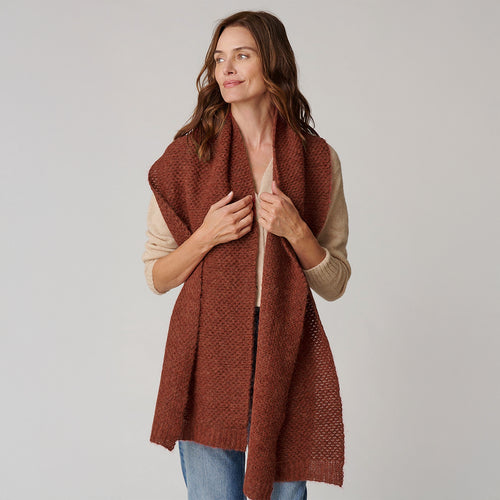 Women's Moss Stitch Scarf