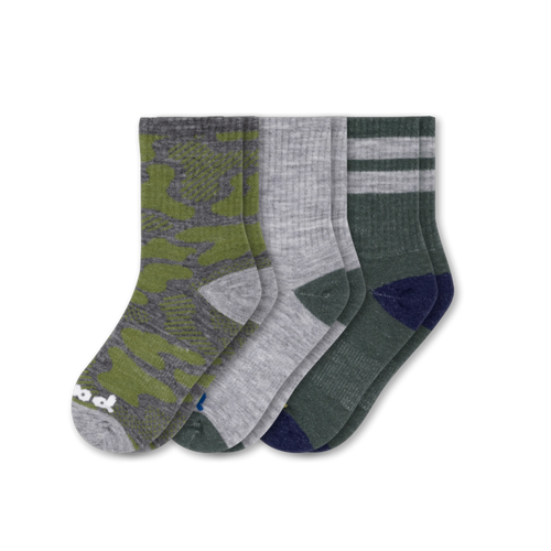 3 Pack - Kids' Crew Pacas Socks