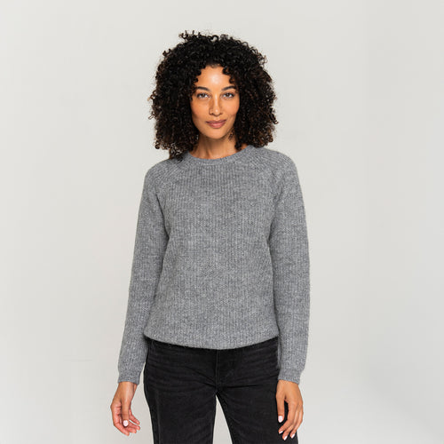 Women's Ribbed Crewneck Sweater