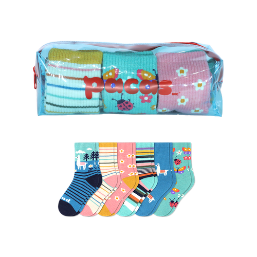 6 Pack - Kids' Crew Pacas Socks