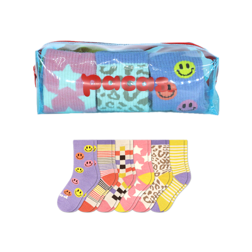 6 Pack - Kids' Crew Pacas Socks