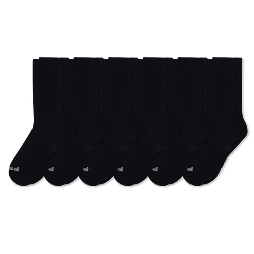 6 Pack - Men's Light-Weight Crew Pacas Socks