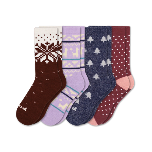 4 Pack - Women's Crew Pacas Socks