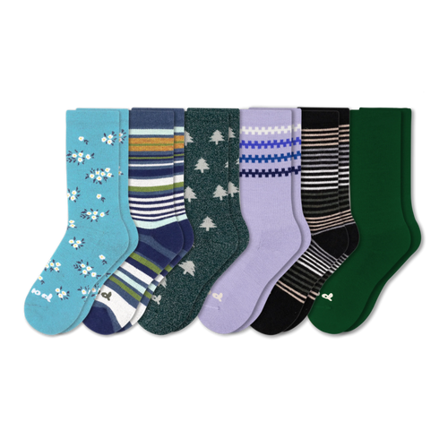 6 Pack - Women's Crew Pacas Socks