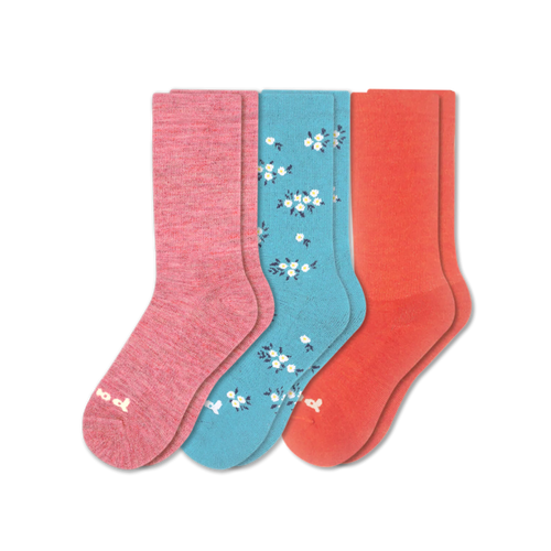 3 Pack - Women's Crew Pacas Socks