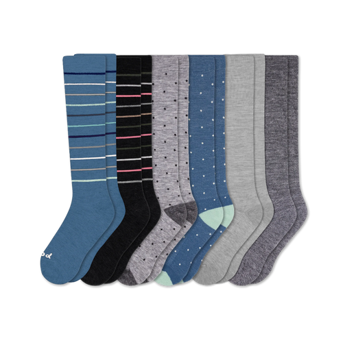 6 Pack - Women's Compression Socks