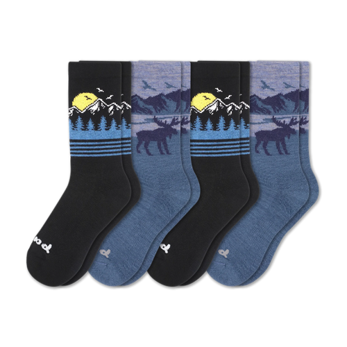 4 Pack - Men's Crew Pacas Socks