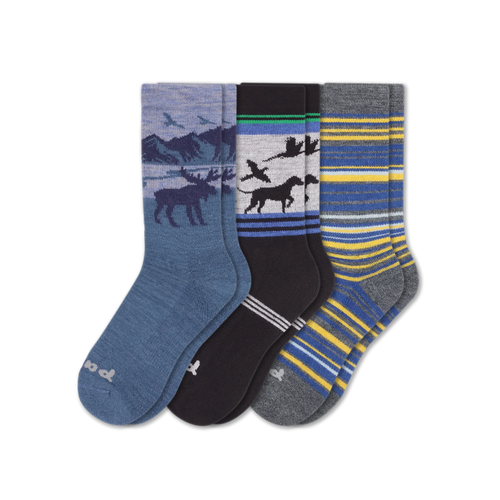 3 Pack - Men's Crew Pacas Socks