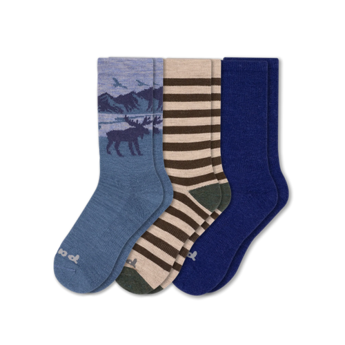 3 Pack - Men's Crew Pacas Socks