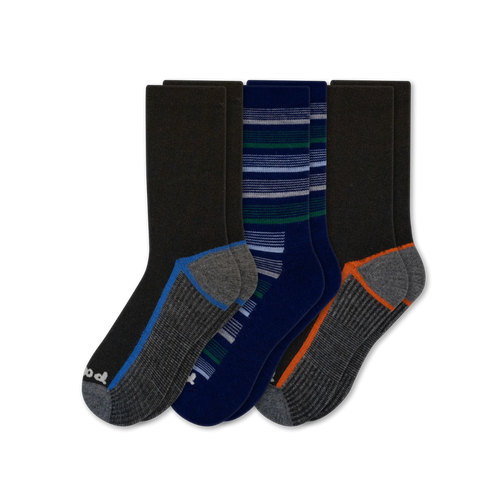 3 Pack - Men's Light-Weight Crew Pacas Socks