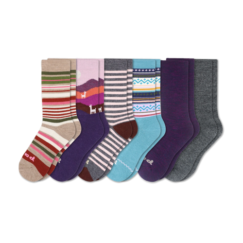 6 Pack - Women's Crew Pacas Socks