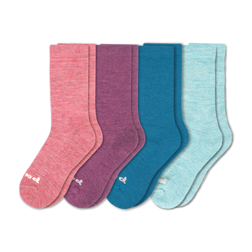 4 Pack - Women's Crew Pacas Socks