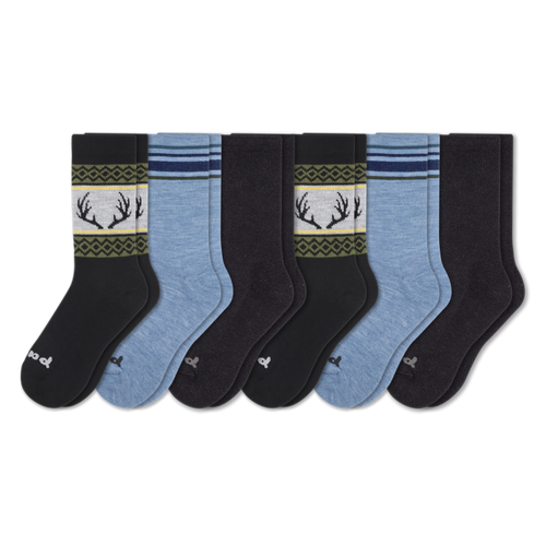 6 Pack - Men's Crew Pacas Socks
