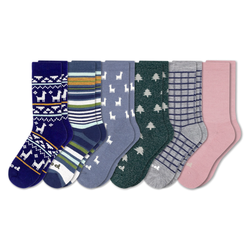6 Pack - Women's Crew Pacas Socks