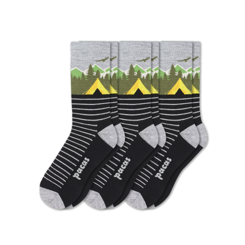 3 Pack - Men's Light-Weight Crew Pacas Socks