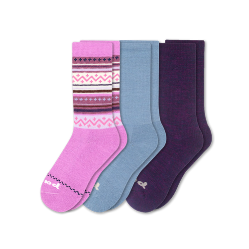 3 Pack - Women's Crew Pacas Socks