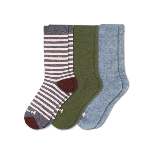 3 Pack - Women's Crew Pacas Socks