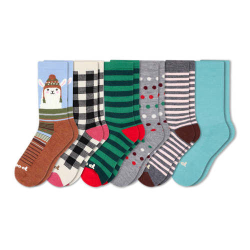 6 Pack - Women's Crew Pacas Socks