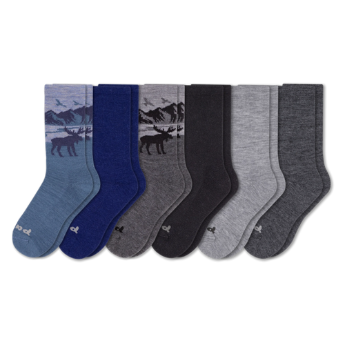 6 Pack - Men's Crew Pacas Socks