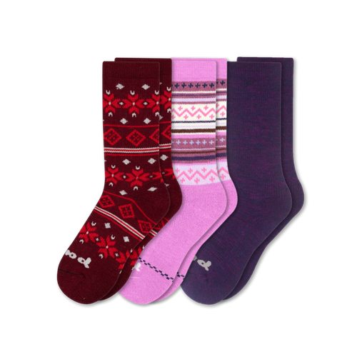 3 Pack - Women's Crew Pacas Socks
