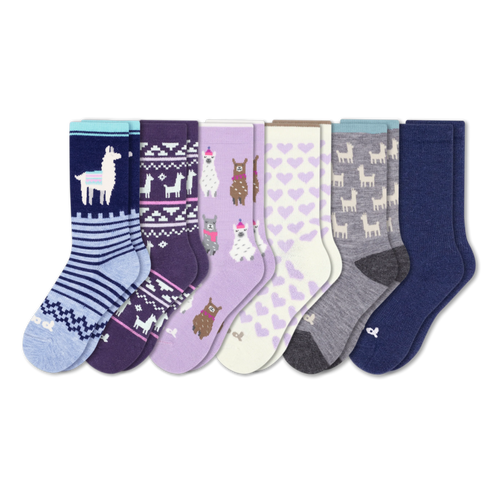 6 Pack - Women's Crew Pacas Socks