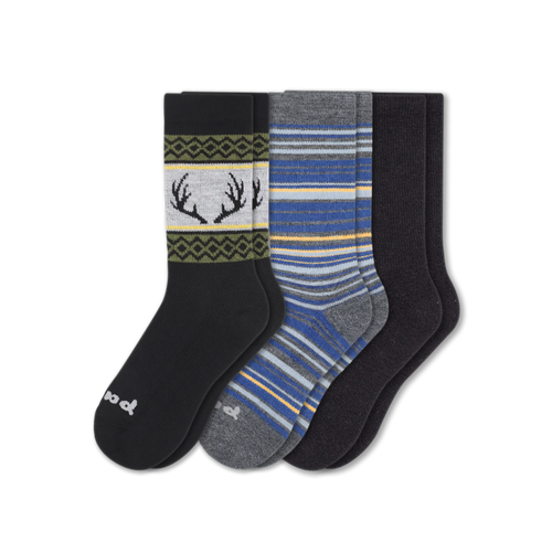 3 Pack - Men's Crew Pacas Socks