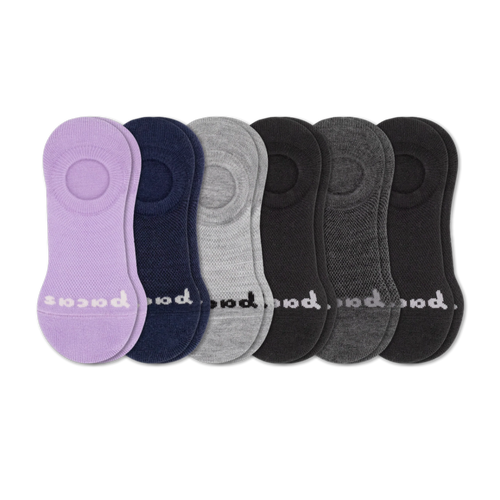 6 Pack - Women's No Show Socks